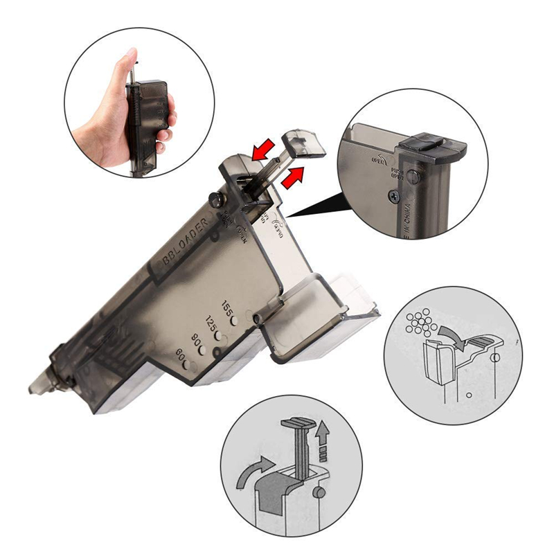 Airsoft 플라스틱 BB 스피드 로더 100/220 - Heavy Equipment Loader 리뷰 및 가격