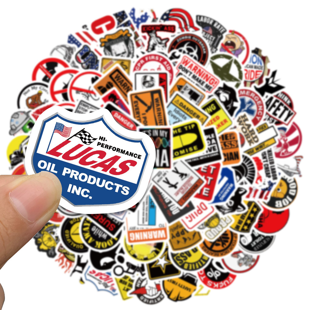 98PCS 재미있는 하드 모자 브랜드 로고 멋진 스티커 - Heavy Equipment Stickers 리뷰 및 가격